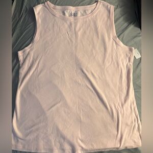 croft & barrow Light Pink Scoop Neck Tank Top